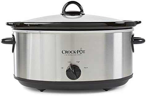Crock-Pot 7 Quart Oval Manual Slow Cooker – Stainless Steel