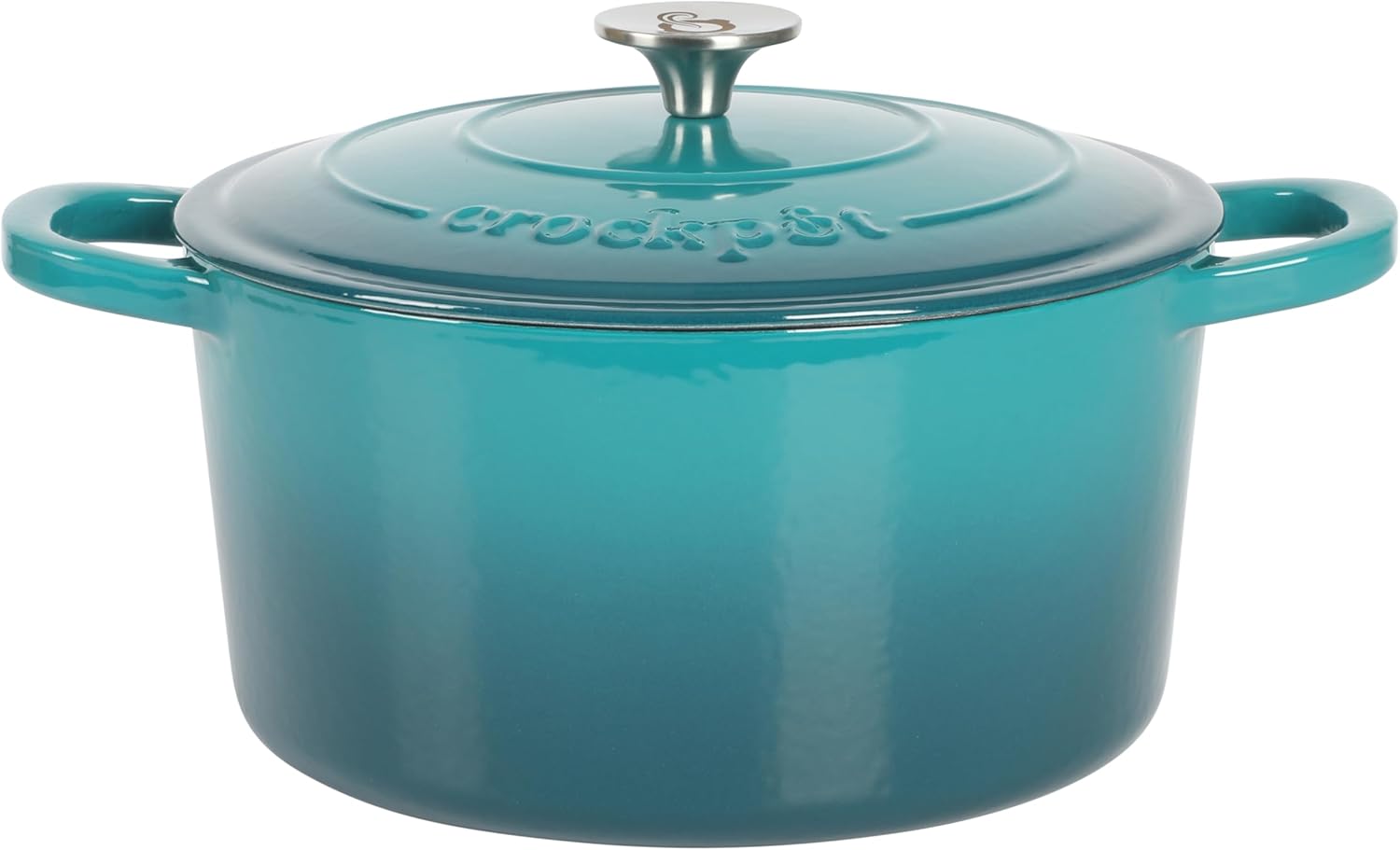 Crock-Pot 3 Quart Enameled Cast Iron Dutch Oven – Aqua