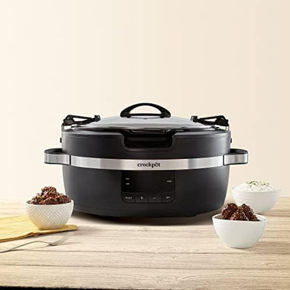 Crock-Pot Thermoshield 6 Quart Slow Cooker with Carry Handles Signature C646