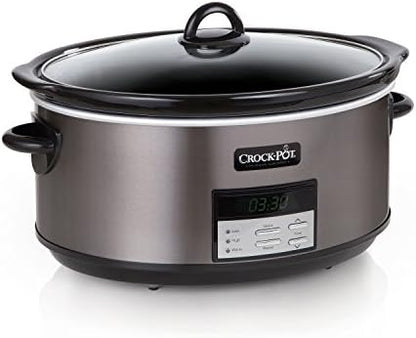Crock-Pot 8 Quart Programmable Slow Cooker with Auto Warm Reserve C653