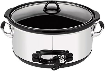 Crock-Pot 7 Quart Programmable Slow Cooker – Polished Platinum Classic C610