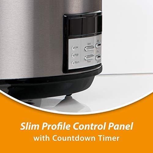 Crock-Pot 8 Quart Programmable Slow Cooker with Auto Warm Reserve C653