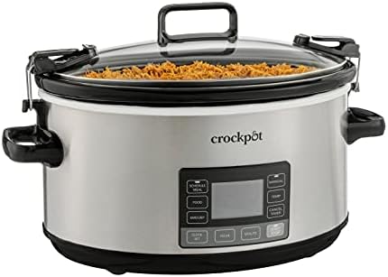 Crock-Pot 7 Quart Portable Programmable Slow Cooker with Timer Fresh C695