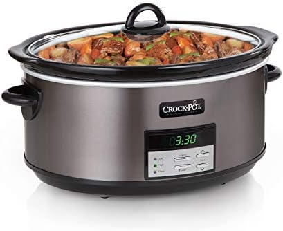 Crock-Pot 8 Quart Programmable Slow Cooker with Auto Warm Reserve C653