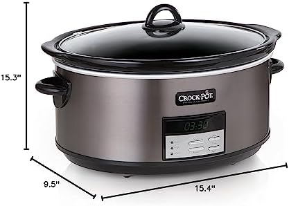 Crock-Pot 8 Quart Programmable Slow Cooker with Auto Warm Reserve C653