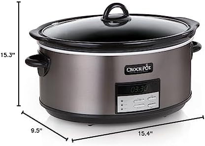Crock-Pot 8 Quart Programmable Slow Cooker with Auto Warm Reserve C653