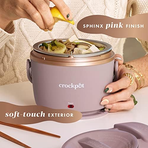 Crock-Pot Electric Lunch Box Food Warmer 20oz – Blush Pink Plus C614