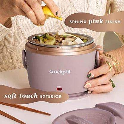Crock-Pot Electric Lunch Box Food Warmer 20oz – Blush Pink Plus C614