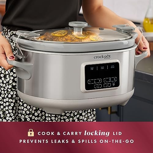 Crock-Pot 7 Quart Programmable Cook & Carry Slow Cooker Select C641