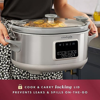Crock-Pot 7 Quart Programmable Cook & Carry Slow Cooker Select C641