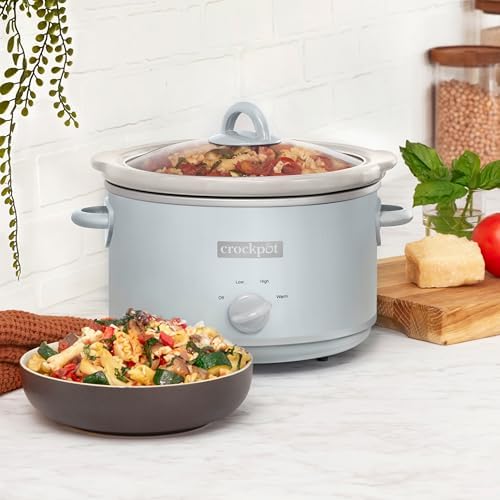 Crock-Pot 4.5 Quart Manual Slow Cooker – Macaroon Blue Choice C652