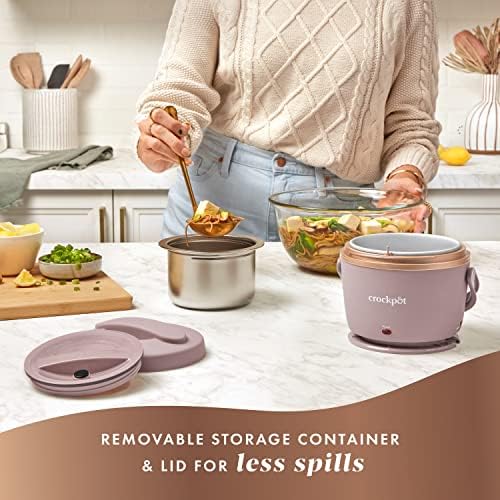 Crock-Pot Electric Lunch Box Food Warmer 20oz – Blush Pink Plus C614