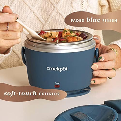 Crock-Pot Electric Lunch Box Food Warmer 20oz – Faded Blue Classic C649