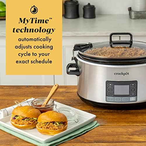 Crock-Pot 7 Quart Portable Programmable Slow Cooker with Timer Fresh C695
