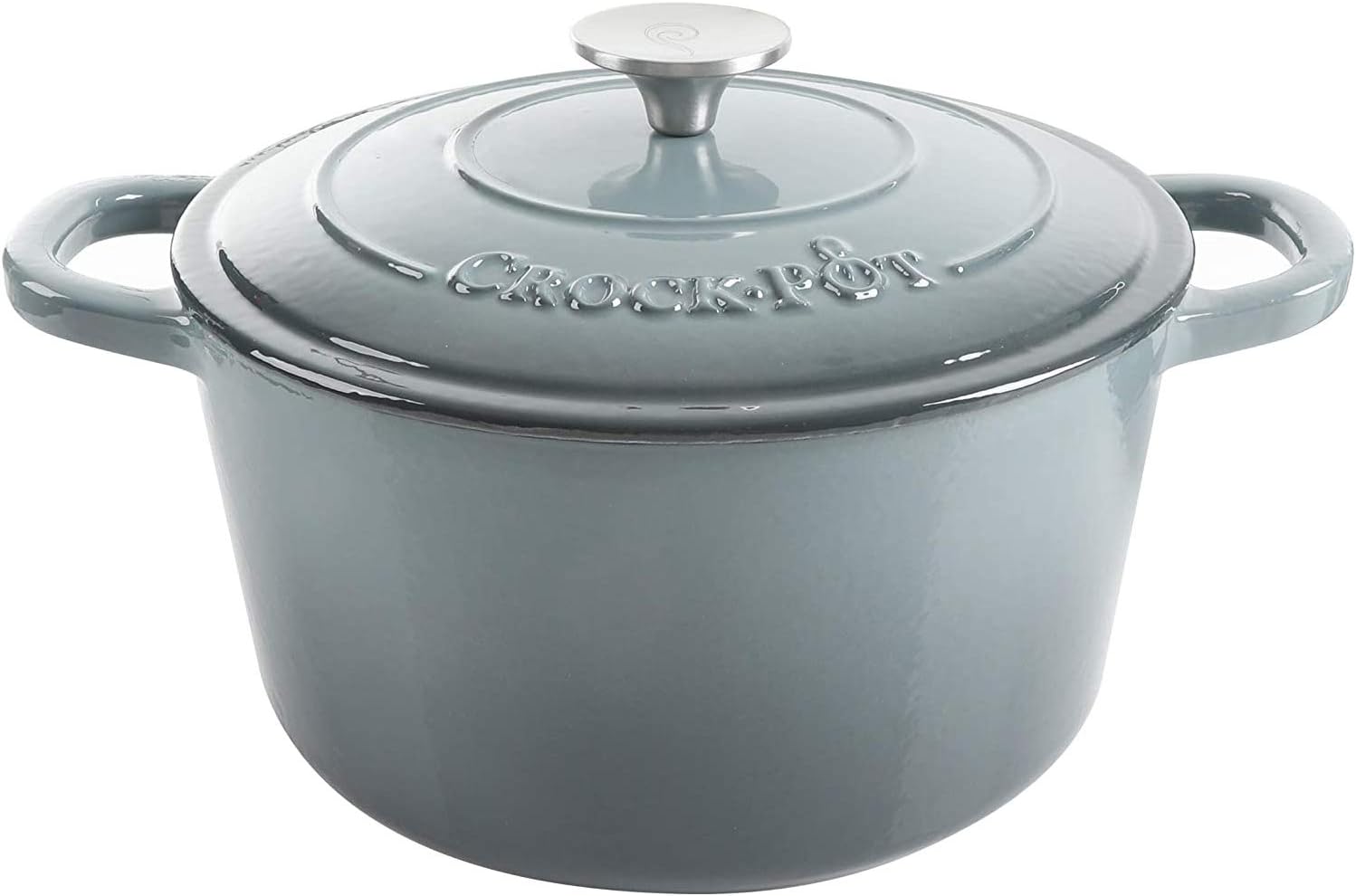 Crock-Pot 3 Quart Enameled Cast Iron Dutch Oven – Aqua Select C688